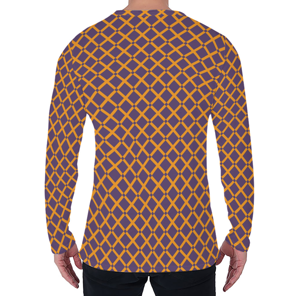 Halloween X Pattern Print Men's Long Sleeve T-Shirt