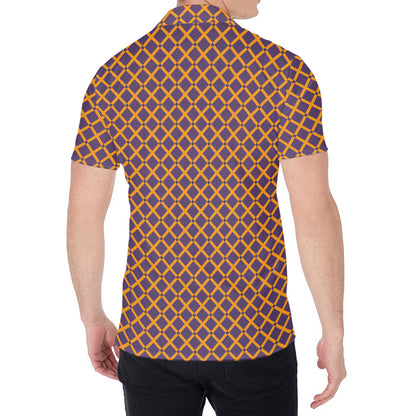 Halloween X Pattern Print Men's Shirt