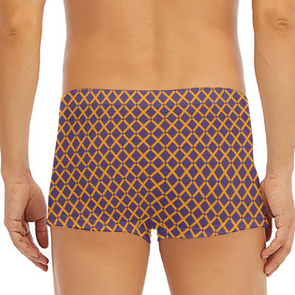 Halloween X Pattern Print Men's Short Boxer Briefs