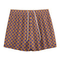 Halloween X Pattern Print Mesh Shorts