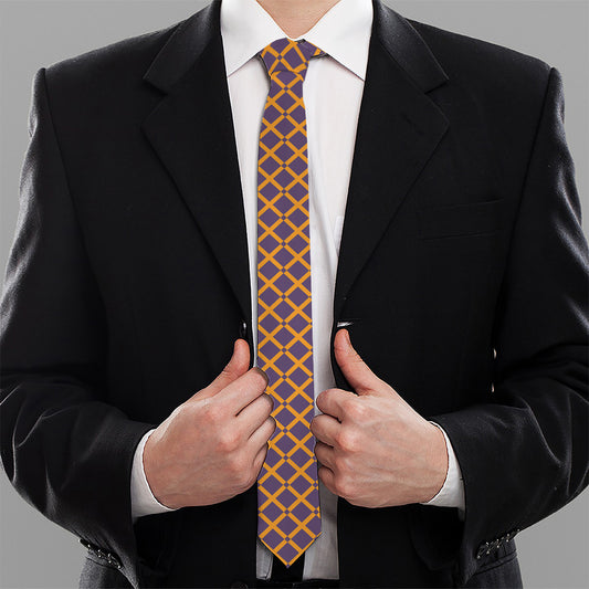 Halloween X Pattern Print Necktie