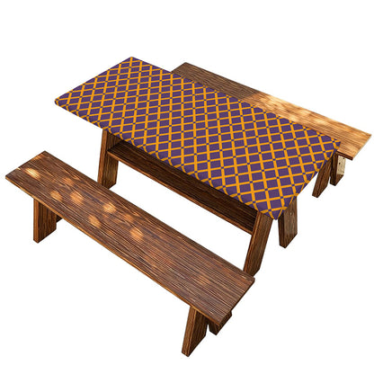 Halloween X Pattern Print Picnic Table Cover