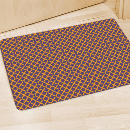 Halloween X Pattern Print Polyester Doormat