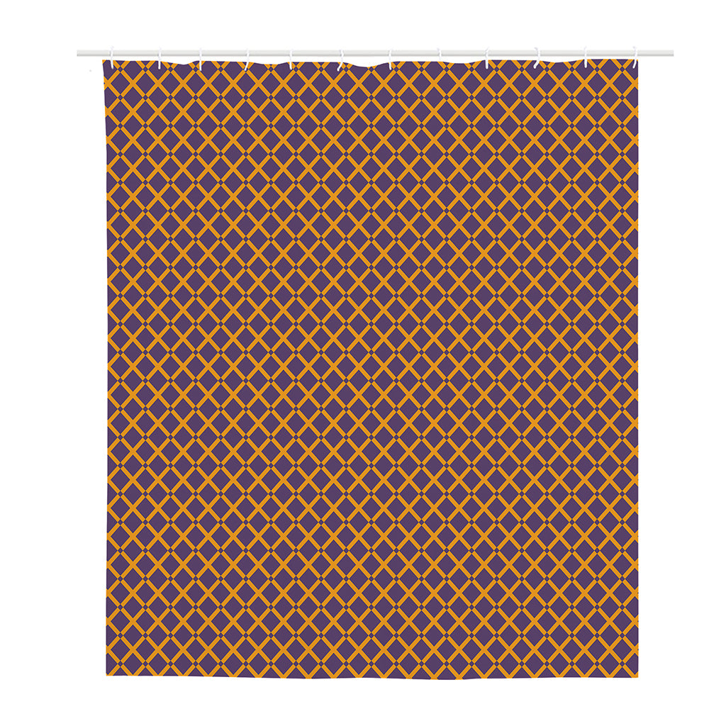 Halloween X Pattern Print Polyester Shower Curtain