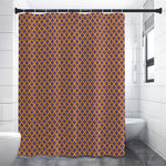 Halloween X Pattern Print Premium Shower Curtain