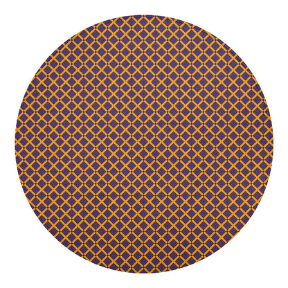Halloween X Pattern Print Round Blanket