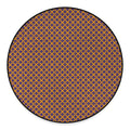 Halloween X Pattern Print Round Floor Mat