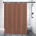 Halloween X Pattern Print Shower Curtain