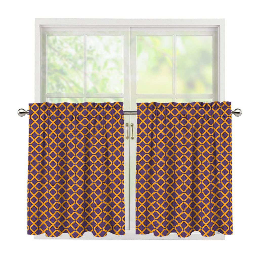 Halloween X Pattern Print Tier Curtains