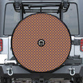 Halloween X Pattern Print Tire Cover With Camera Hole