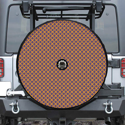 Halloween X Pattern Print Tire Cover With Camera Hole