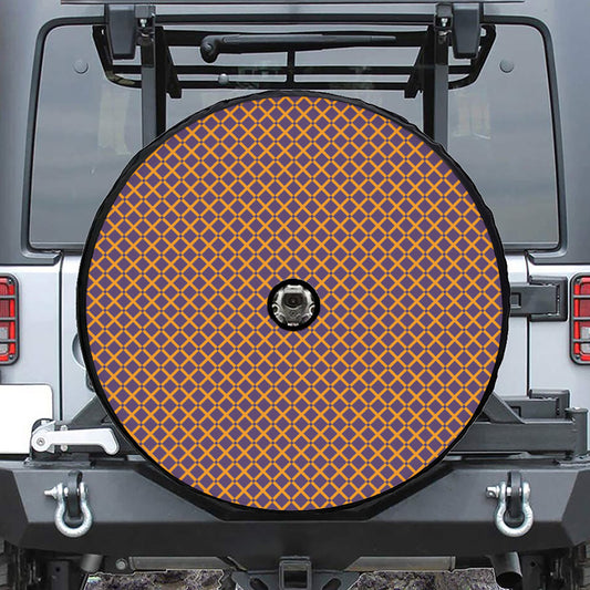 Halloween X Pattern Print Tire Cover With Camera Hole