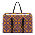 Halloween X Pattern Print Utility Tote Bag