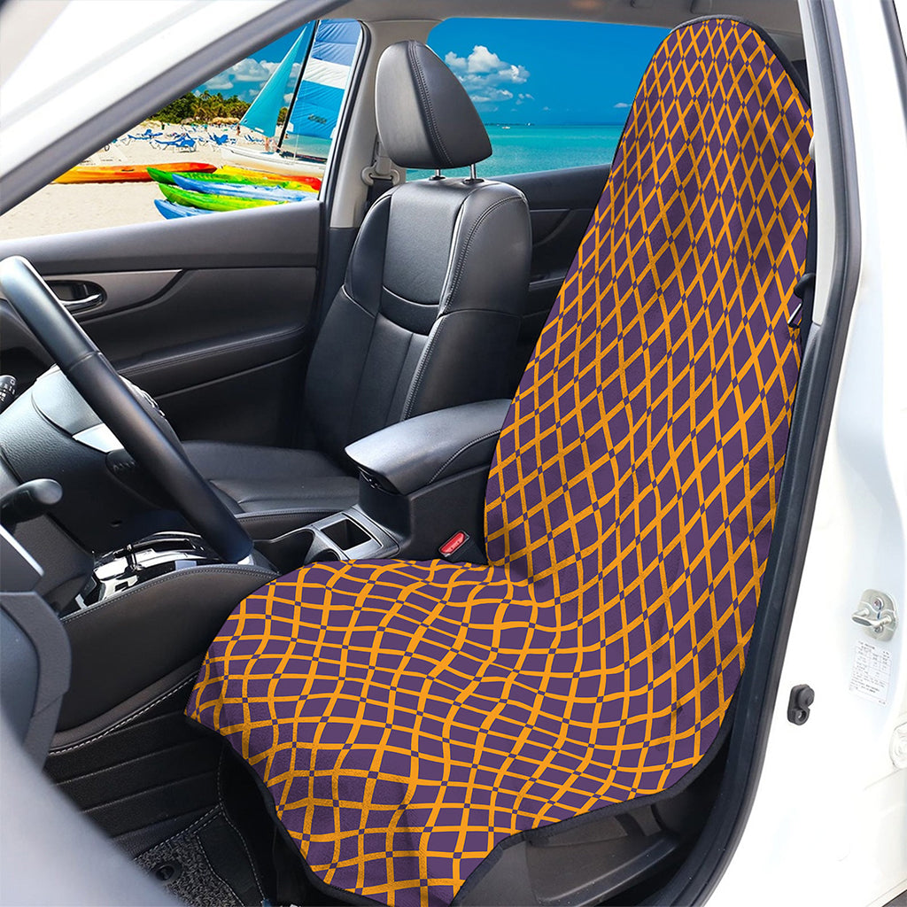 Halloween X Pattern Print Waterproof Car Seat Cover