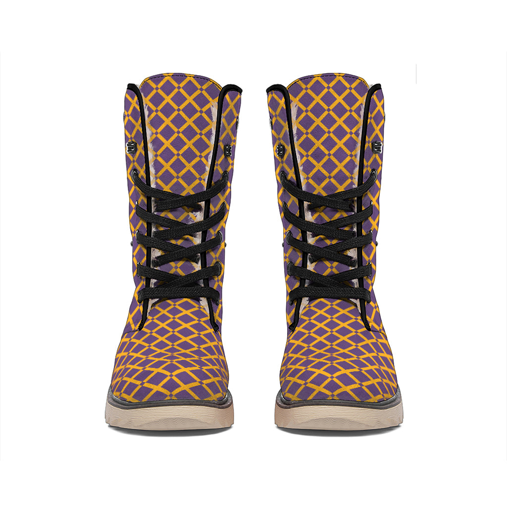 Halloween X Pattern Print Winter Boots
