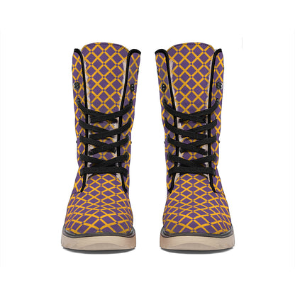 Halloween X Pattern Print Winter Boots