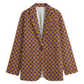 Halloween X Pattern Print Women's Blazer