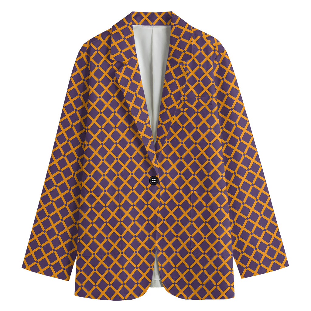 Halloween X Pattern Print Women's Blazer