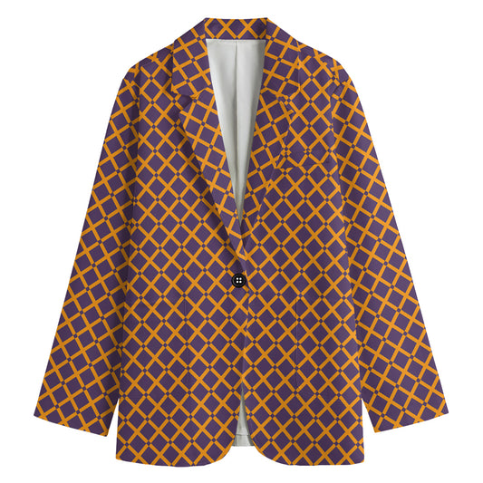 Halloween X Pattern Print Women's Blazer