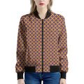 Halloween X Pattern Print Women's Bomber Jacket