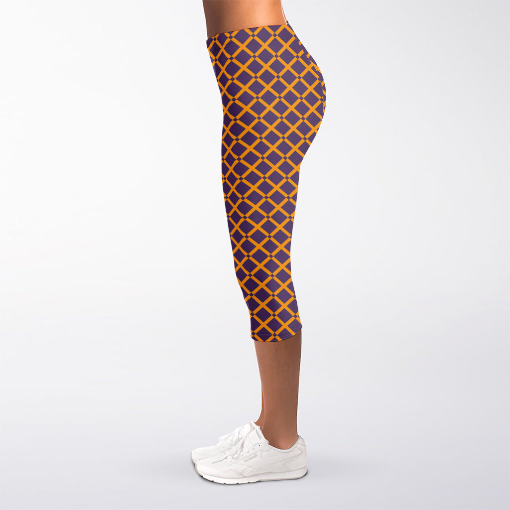 Halloween X Pattern Print Women's Capri Leggings
