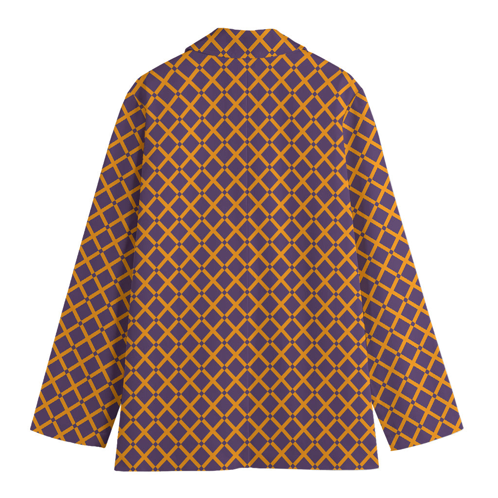 Halloween X Pattern Print Women's Cotton Blazer
