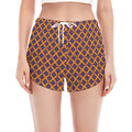 Halloween X Pattern Print Women's Split Running Shorts