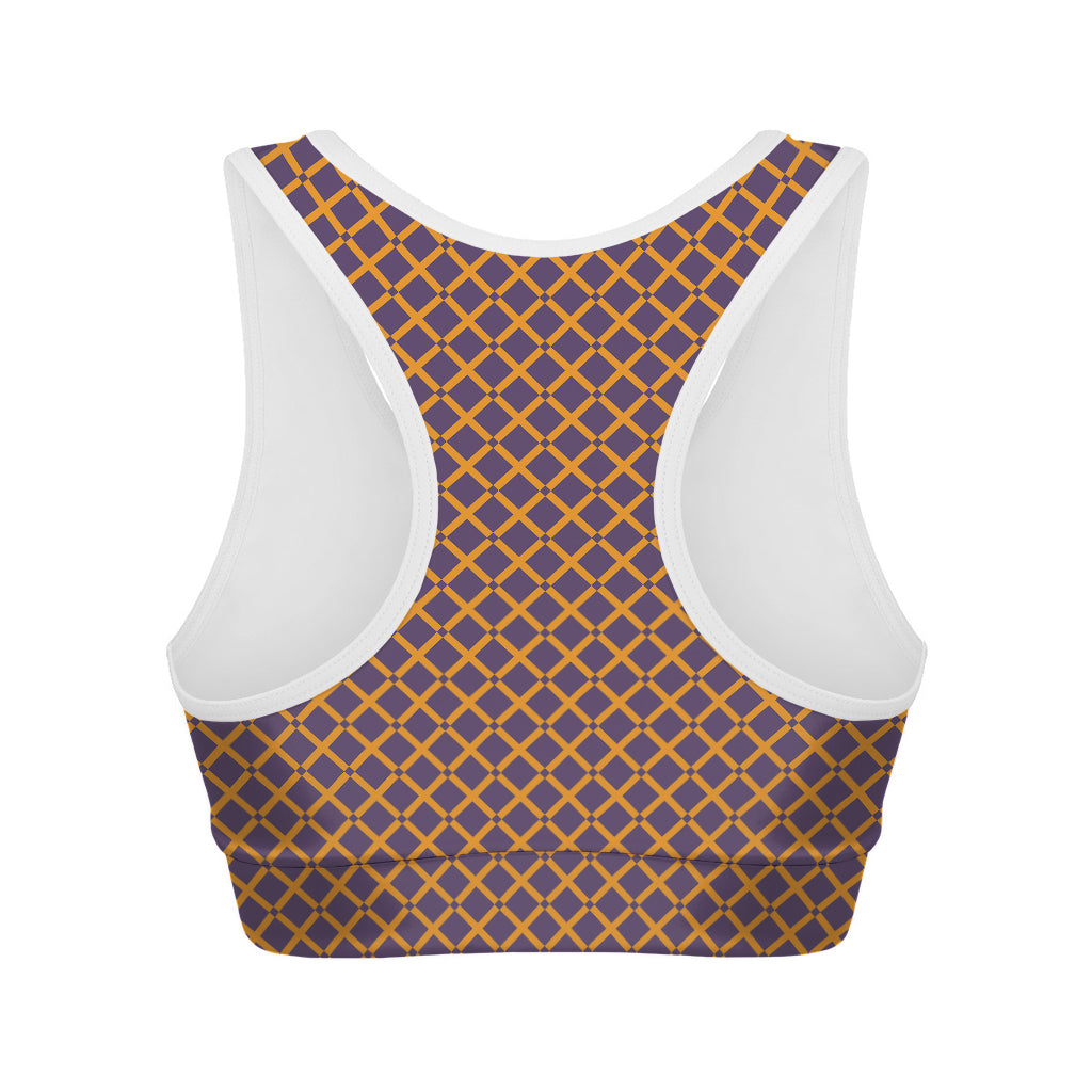 Halloween X Pattern Print Women's Sports Bra
