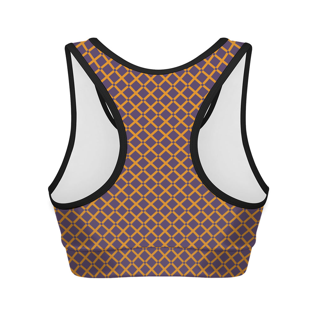 Halloween X Pattern Print Women's Sports Bra