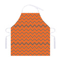 Halloween Zig Zag Pattern Print Adjustable Apron