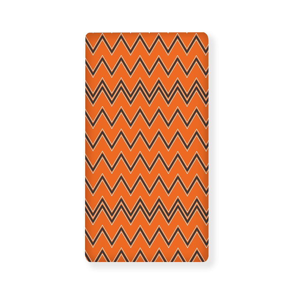 Halloween Zig Zag Pattern Print Baby Crib Sheet