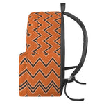 Halloween Zig Zag Pattern Print Backpack