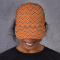Halloween Zig Zag Pattern Print Baseball Cap