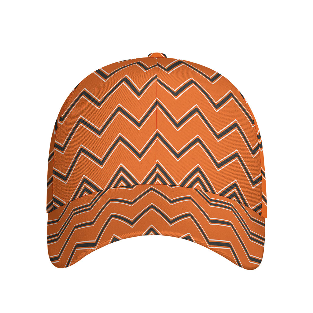 Halloween Zig Zag Pattern Print Baseball Cap