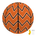 Halloween Zig Zag Pattern Print Basketball