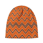 Halloween Zig Zag Pattern Print Beanie