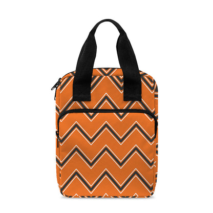 Halloween Zig Zag Pattern Print Bible Tote Bag