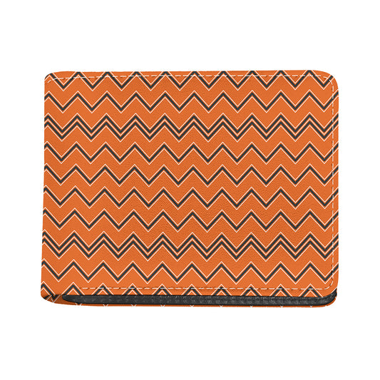Halloween Zig Zag Pattern Print Bifold Wallet