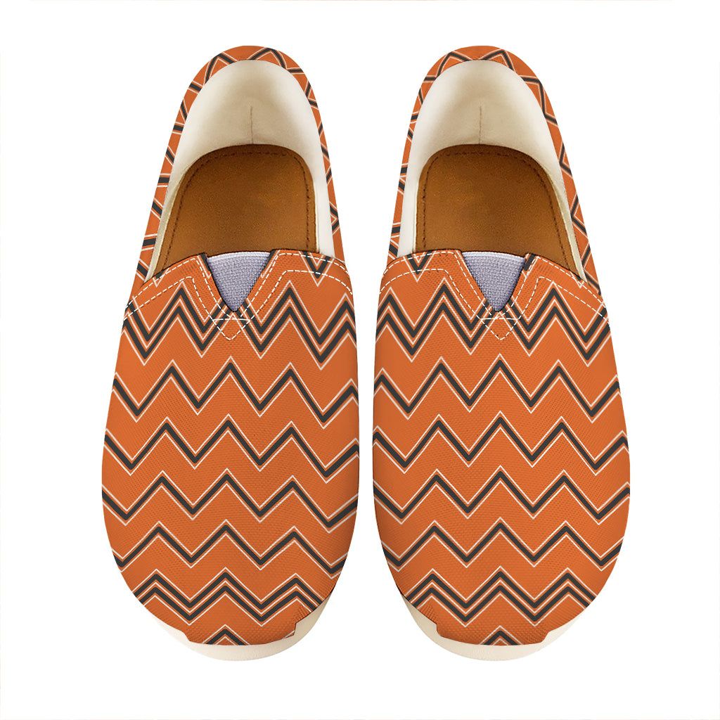 Halloween Zig Zag Pattern Print Casual Shoes