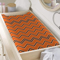 Halloween Zig Zag Pattern Print Changing Pad Cover