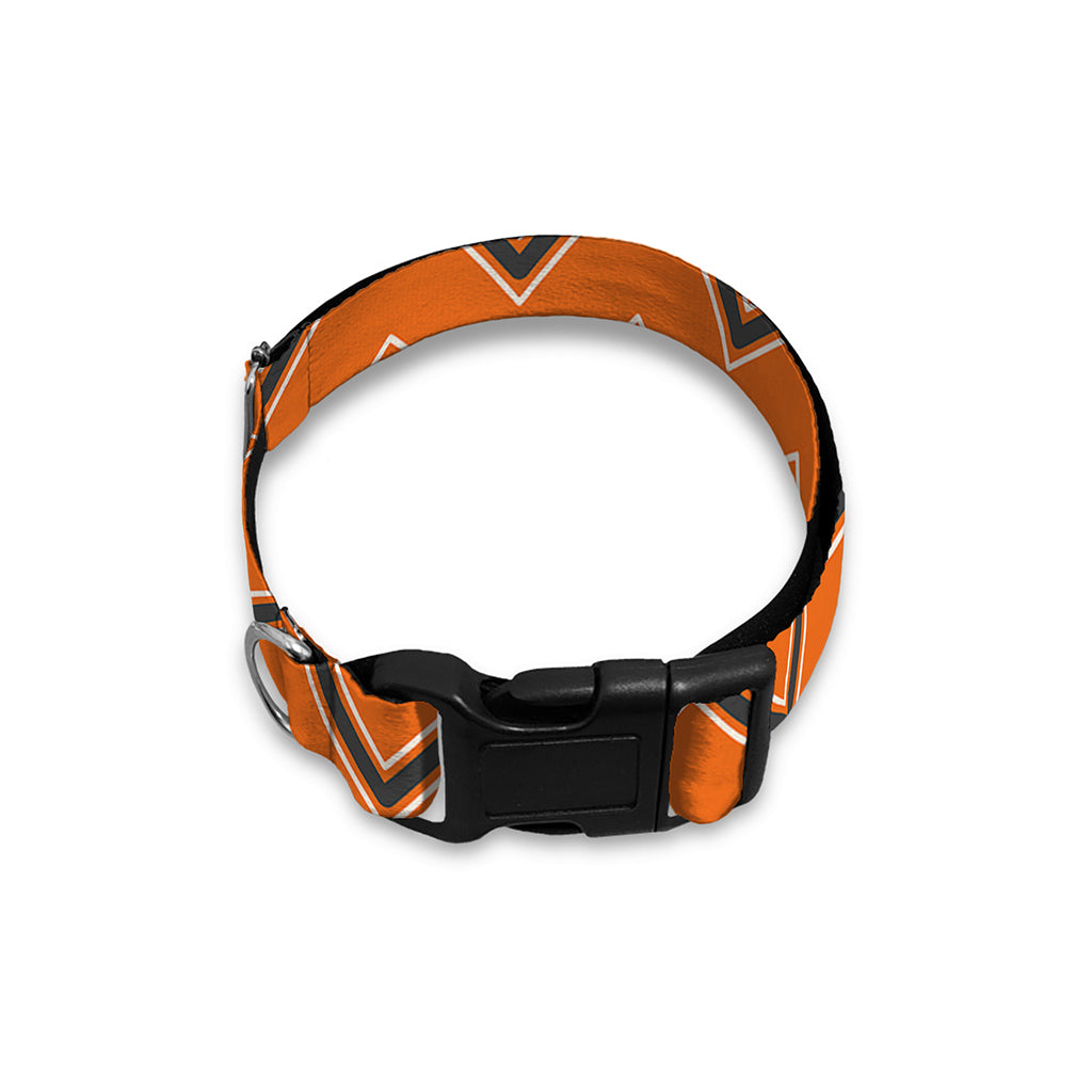 Halloween Zig Zag Pattern Print Dog Collar
