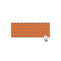 Halloween Zig Zag Pattern Print Extended Mouse Pad