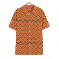 Halloween Zig Zag Pattern Print Hawaiian Shirt