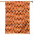 Halloween Zig Zag Pattern Print House Flag