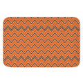 Halloween Zig Zag Pattern Print Indoor Door Mat