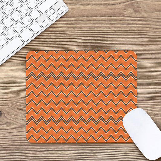 Halloween Zig Zag Pattern Print Mouse Pad