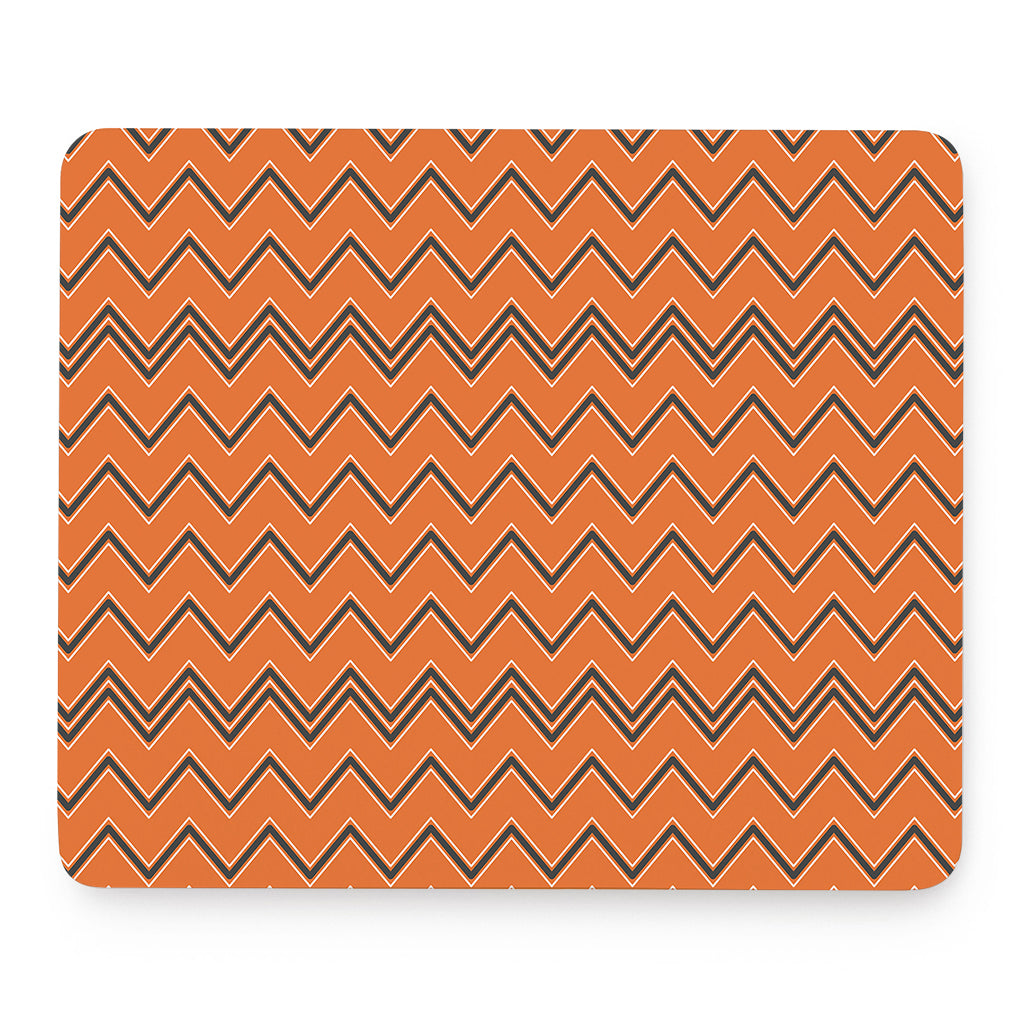 Halloween Zig Zag Pattern Print Mouse Pad