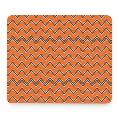 Halloween Zig Zag Pattern Print Mouse Pad