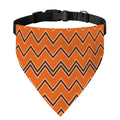Halloween Zig Zag Pattern Print Over The Collar Dog Bandana