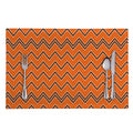 Halloween Zig Zag Pattern Print Placemat